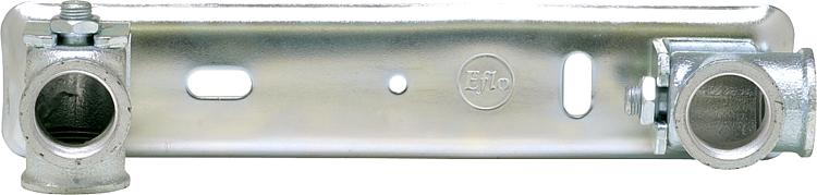 Anschlussplatten f. Gaszähler AP kompl.verzinkt ohne Träger 1 1/2" 280 mm