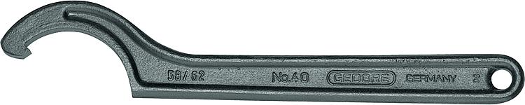 Hakenschlüssel mit Nase Grösse 58 - 62, Länge 240 mm (G)