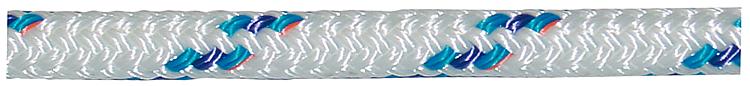 GEWA-Faserseil, Yachttau geflochten, Ø 10 mm, 25 m lang, blau-weiss