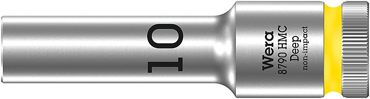 Steckschlüsseleinsatz WERA 1/2", 6-kant, lang, SW 13,0 Länge 83mm