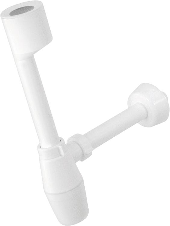 Urinal-Flaschensiphon D=40x230 mm PP / ABS weiss