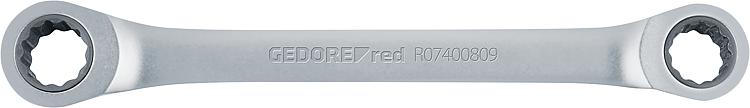 GEDORE red Doppel-Ringratschen- schlüssel, SW 17 x 19 mm