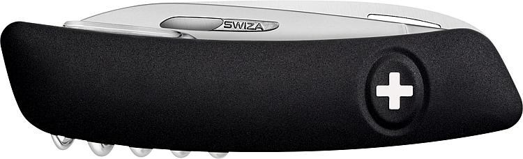 Taschenmesser SWIZA® KB TT05 mit Zeckenzange und schwarzem Griff