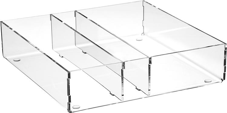 Sortierboxen aus Plexiglas transparent 240x50x240mm