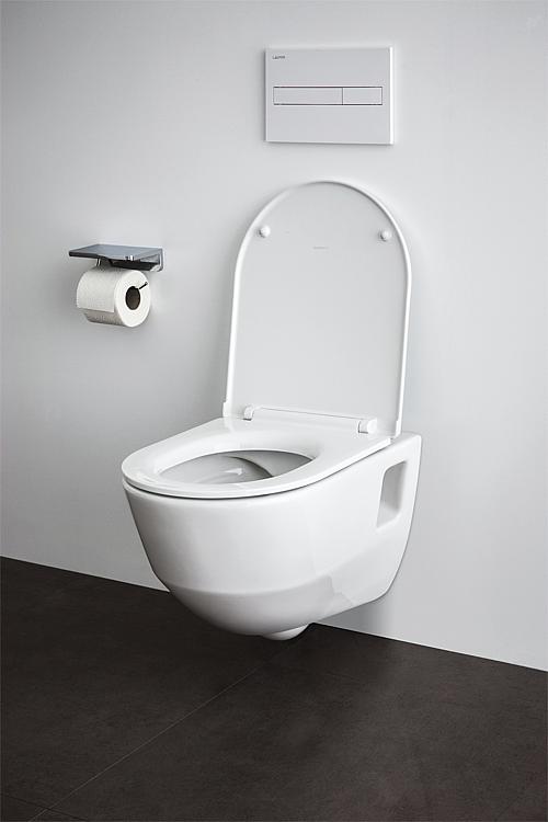 Combi-Pack Laufen PRO Wandtiefspül-WC spülrandlos, mit offenen Befestigungs- Nischen + WC-Sitz softclose, abnehmbar
