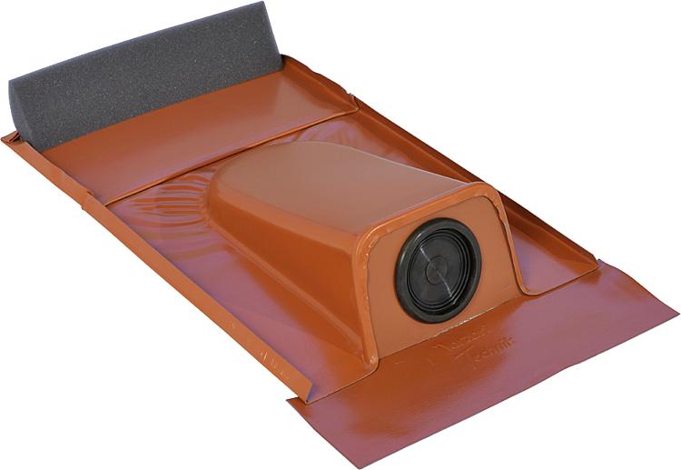 Solar-Rohrdurchführung Typ Ton Bleiplatte mit EPDM Tülle, Ø 20-65mm,Farbe: Rot,VPE=2 Stk.