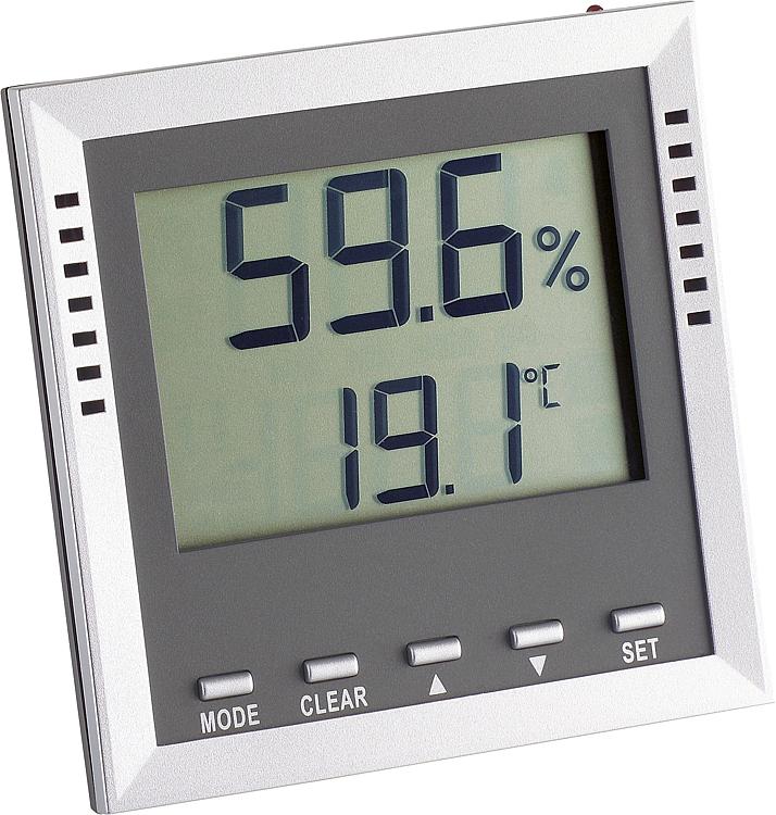 Temperatur-Feuchte-Messgerät mit Alarm und LED TA100