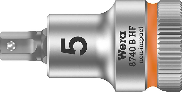 Knarreneinsatz WERA 8740 B HF Innensechskant 5mm Länge 35,0mm Antrieb 9,52mm (3/8")