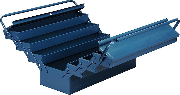 Werkzeugkasten blau BxTxH 560x220x265mm McPlus Metall 7/57