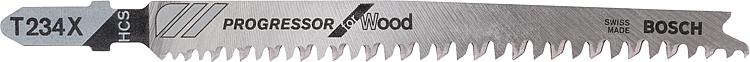 Stichsägeblätter BOSCH T234X Länge 117mm VPE 5 Stück f. saubere gerade Schnitte in Holz