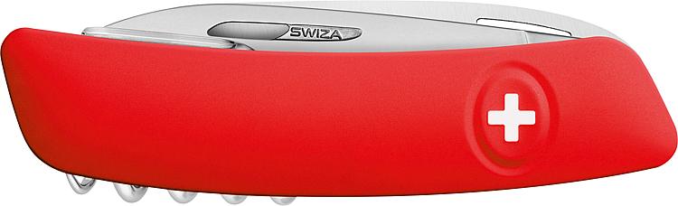 Taschenmesser SWIZA® KB TT05 mit Zeckenzange und rotem Griff
