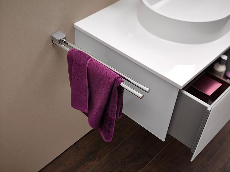 Handtuchhalter emco trend chrom, zweiarmig schwenkbar, 450mm