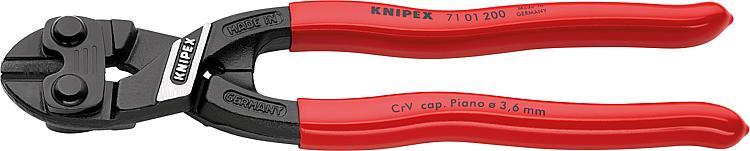 Knipex-CoBolt Kompakt-Bolzenschneider atramentiert Kunststoff überzogen Länge 200mm