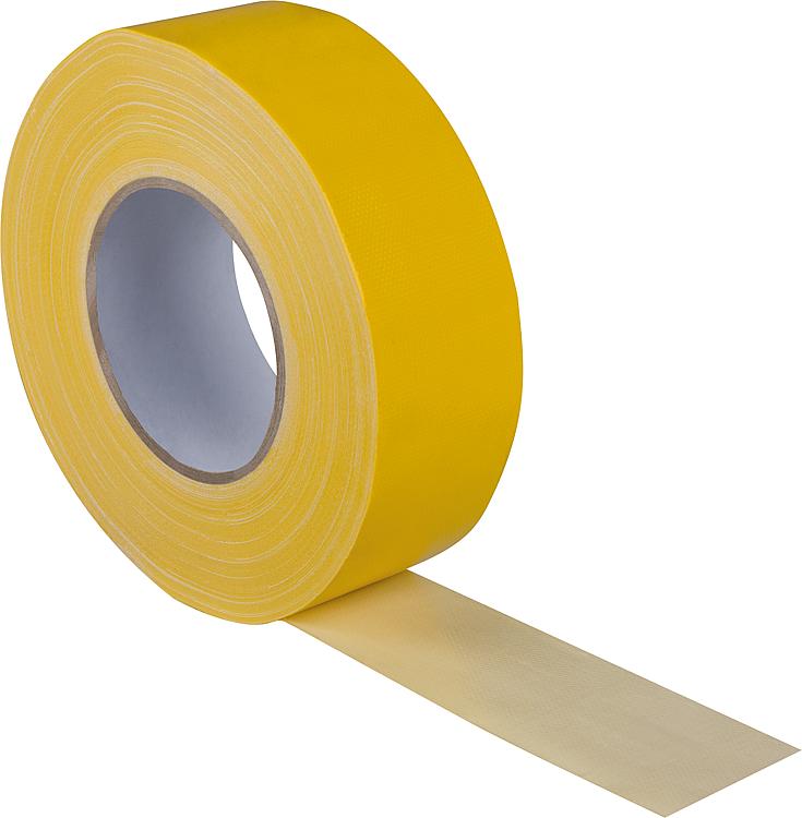 Gewebeklebeband gelb 50 mm x 50 mm 300 my