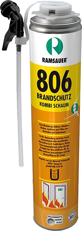 Brandschutz 1-K Pu-Schaum Brandklasse B1, 750ml, mit Kombiventil (Deutschland)