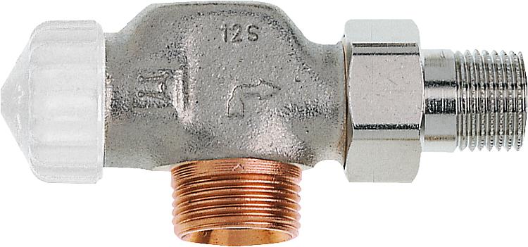 Thermostat-Ventilunterteil V-exact II, Axial mit Aussen- gewinde, G 3/4, DN15