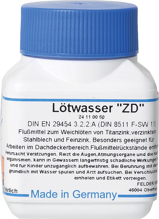 Lötwasser "ZD" 1,0 kg Flasche