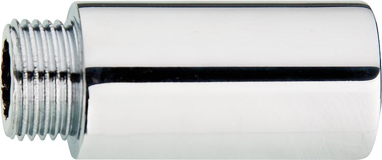 Hahnverlängerung LUX Messing verchromt, DN25 (1") x 50 mm