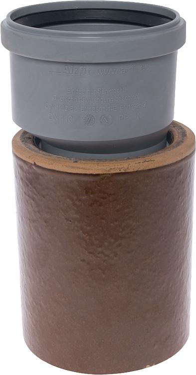 Steckmuffe Airfit-Plus exzentrisch aus PP, für Rohre ab 100 mm Ø innen, Grösse DN 110x110