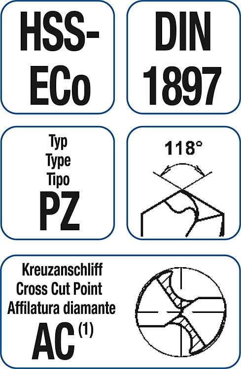 HSS Spiralbohrer blank extra kurz PZ zyl. 3,0 10 Stück (VPE)
