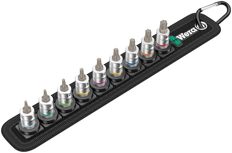Steckschlüsselsatz WERA Belt 1/4", TORX® T8-T40 mit Haltefunktion