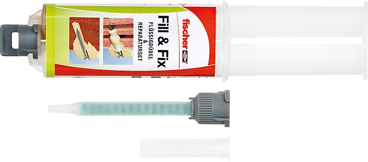 Flüssigdübel fill & fix 2-Komponenten-Injektionsmasse 25ml