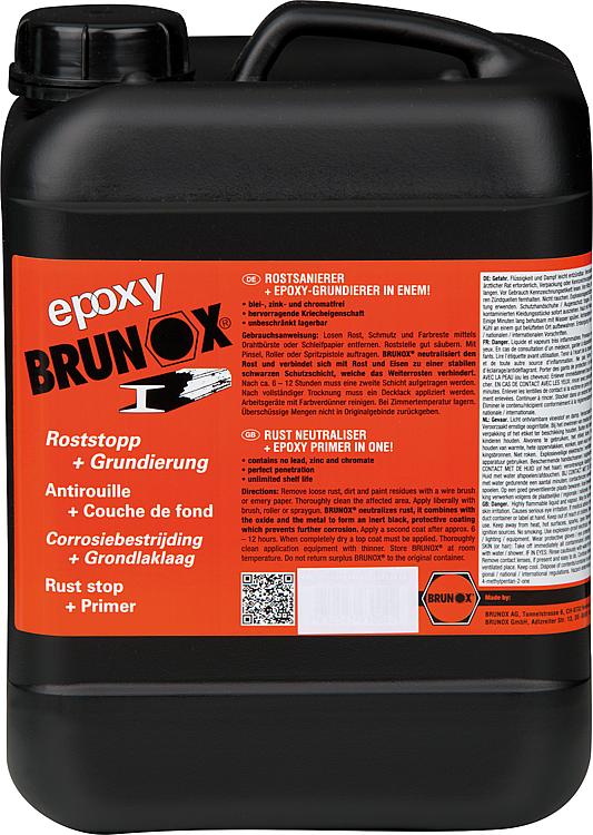 Rostumwandler und Grundierung BRUNOX epoxy 5 Liter Kanister