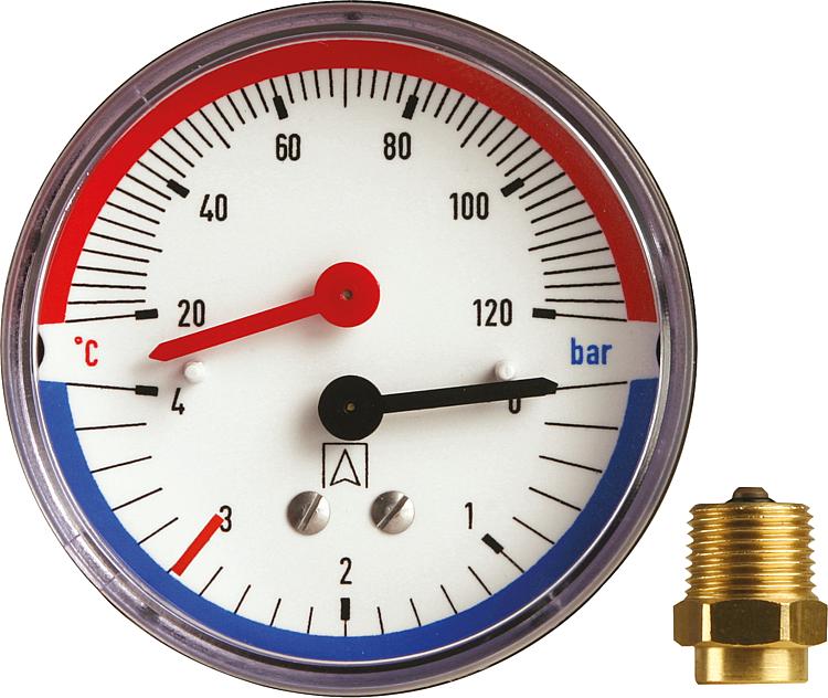Thermomanometer TM 80 R 1/2", 0-6 bar