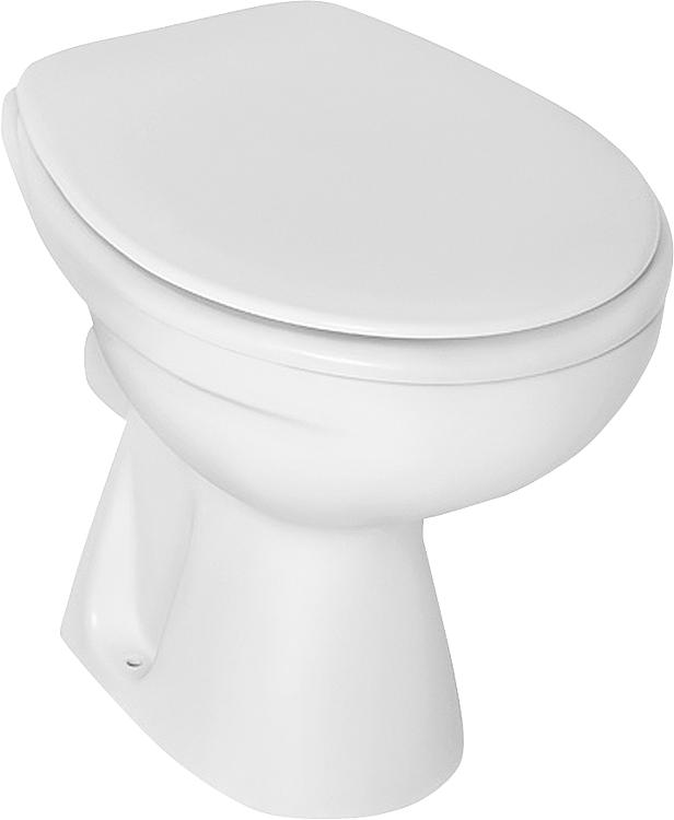 Eurovit Standtiefspül-WC (Abgang aussen waagerecht) BxTxH= 360x485x390 mm