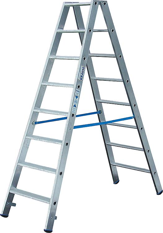 Stufen-Doppel-Leiter Arb.Höhe 3,65 Leiterhöhe 1,90 2x8 Stufen