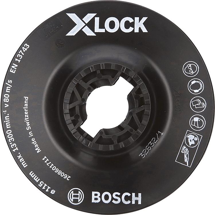 Stützteller BOSCH® hard mit X - Lock Aufnahme Ø 115 mm