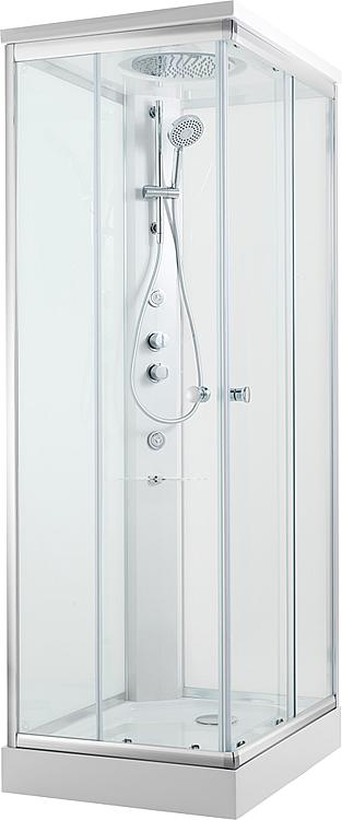 Komplettdusche Shower 1000x1000x2110mm,Thermostatmisch. +Hand/Kopf/Seitenbrause