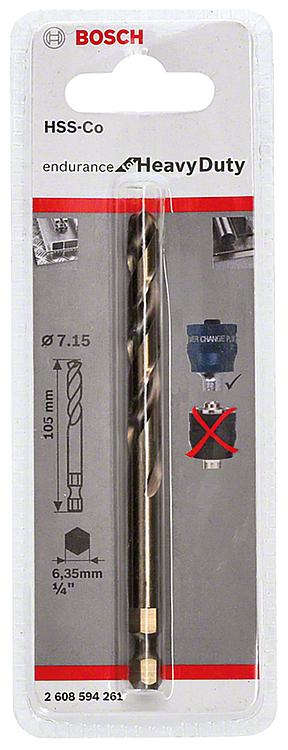 Zentrierbohrer BOSCH® HSS - Co Ø 7,15 mm x 85 mm passend für Power Change Plus