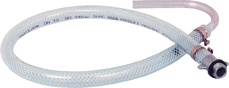 PVC-Schlauch komplett mit mit Düsenrohr und Anschluss- verschraubung, Länge: 750 mm