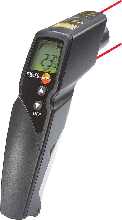 Infrarot-Thermometer Testo 830-T2 2-Punkt Lasermessfleck- markierung u.ext.Fühleranschluss