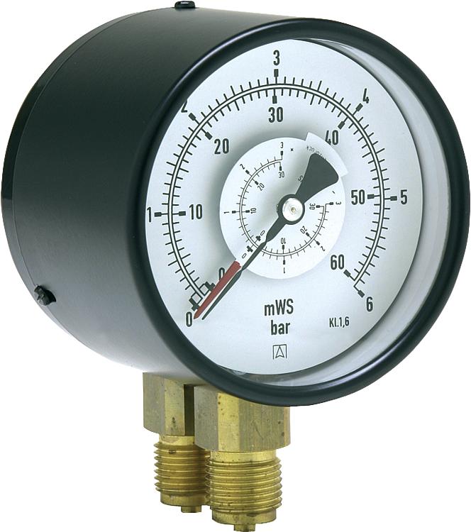 Differenzmanometer 0-4 bar, Ø 100 mm, G1/2