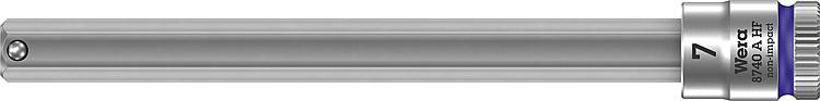 Knarreneinsatz WERA 8740 A HF Innensechskant 7mm Länge 100,0mm Antrieb 6,3mm (1/4")