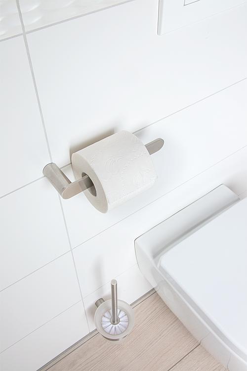 WC-Papierhalter Eronita ohne Deckel, Edelstahl gebürstet inkl. Befestigung