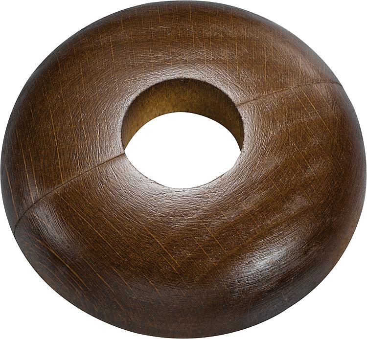 Holz-Einzelrosette *BG* Typ Schwarzwald Buche dunkel - 15 mm