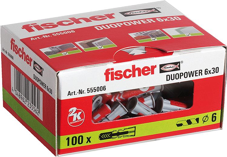 VPE 50 Stück Fischer DUOPOWER 10x50 555010