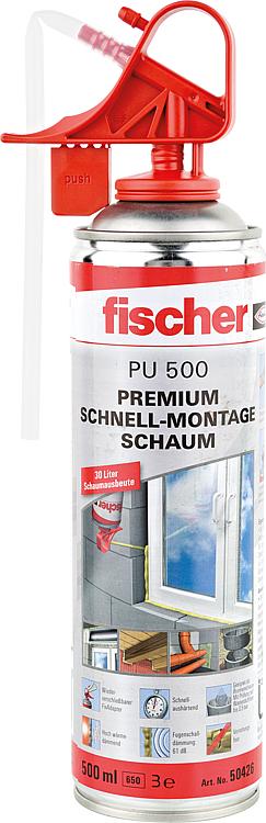 Fischer-Montageschaum Typ PU 1/500 500 ml / 1 Stück