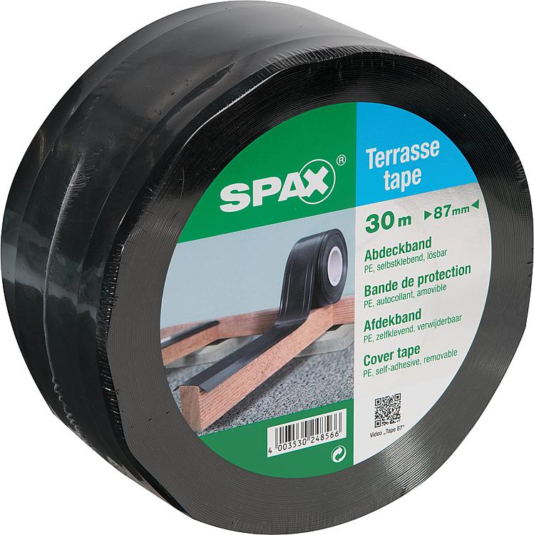 Terassenklebeband SPAX zum Schutz der Holzkonstruktion B=87mm, L=30m, Stärke 0,5mm