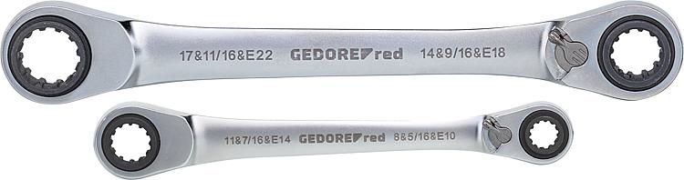 Doppelringratschenschlüsselsatz GEDORE red 2-teilig