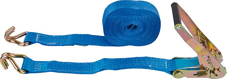 Verzurrgurt, Zweiteilig DIN EN 12995-2 Blau, Gurt 50 mm, Länge 8,0 mtr.