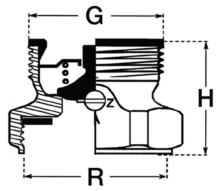 Schwerkraftbremse (SBM) DN 11/4" mit automatischem Luftdurchlass aufstellbar