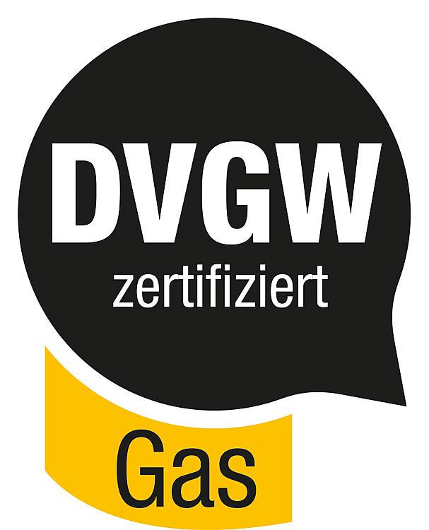 Gasabsperr-Kugelhahn mit GS 4,0m³/h, Zweirohrzähler Eckform