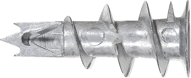 Gipskartondübel GKM Metall für Schraube Dm 4 - 5 mm VPE 100 Stück
