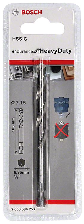 Zentrierbohrer BOSCH® HSS - G Ø 7,15 mm x 85 mm passend für Power Change Plus