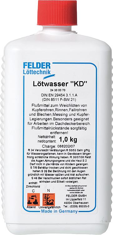 Lötwasser "KD" 1,0 kg Flasche