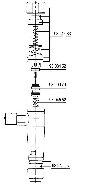 Druckknopfgarnitur Benkiser komplett für Modell 880, Spül- menge 3+6 Liter